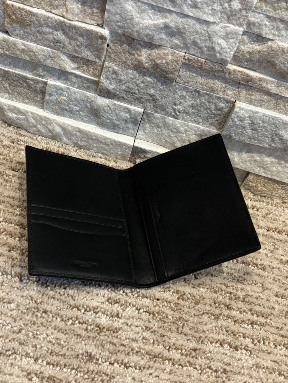 Coach NYC “80s Style” Logo Passport Holder - Picture 7 of 7